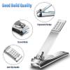 AVERZELLA 60 Pcs Stainless Steel Nail Clippers & Toenail Clippers for Men and Women, Nail Clipper Set Fingernail Clipper Bulk for Toenail and Finger Nails for Home, Travel or Bulk Use (Silver) view 4