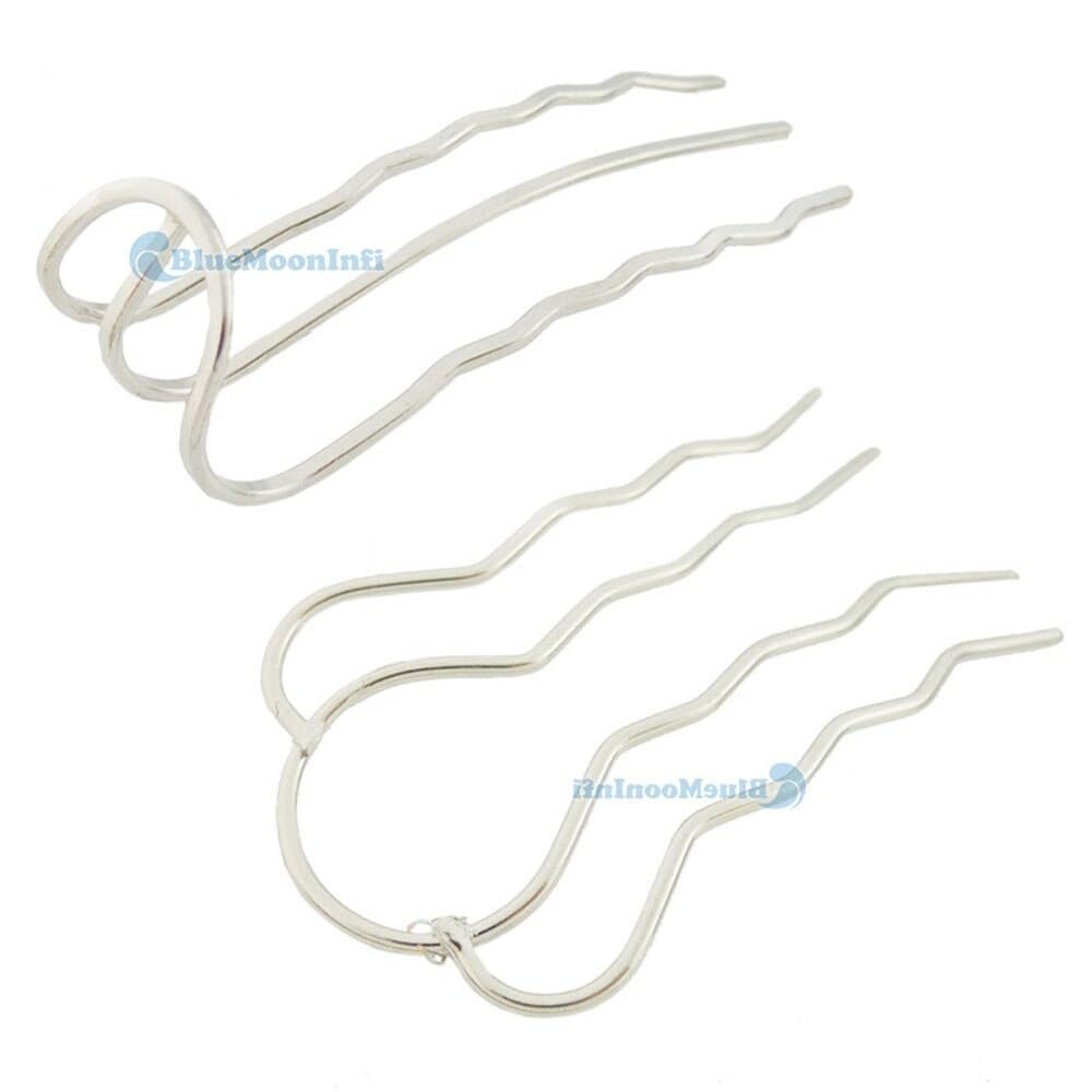 5 pcs/Lot 80MM 88mm Hair Clips Hair plug hair fork Bob Bows - (Color: B 80x50mm)