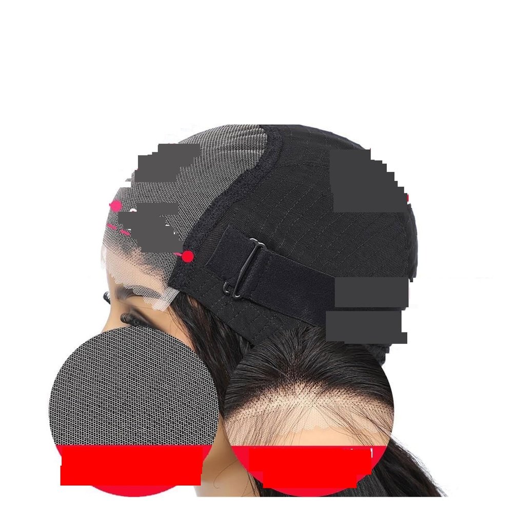 IDeben Glue-free hair, wig, straight 13x4, HD lace front human hair, wig for women (Color : 5x5 Glueless wig, Size : 180 DENSITY_16INCHES)