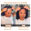 IDeben Glue-free hair, wig, straight 13x4, HD lace front human hair, wig for women (Color : 5x5 Glueless wig, Size : 180 DENSITY_16INCHES) view 4