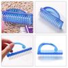 Beavorty 4pcs Stiff Bristle Fingernail and Toenail Brush for Cleaning Nail Scrub Brushes for Easy Dust and Debris Removal Compact and Lightweight Design Blue view 2