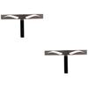 FOMIYES 2pcs Professional Eyebrow Stencil Kit Ruler Positioning Eyebrow Caliper for Measuring Makeup Tools for Lazy Beginners view 1
