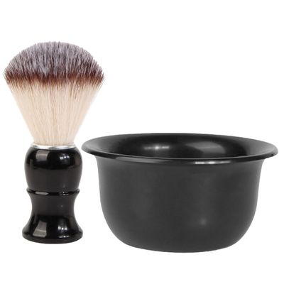 Beavorty 1set Men Shaving Kit Shaving Brush and Bowl Portable Grooming Accessories for Smooth and Comfortable Shave Essential for Daily Use