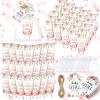 Dansib 48 Sets Winter Baby Shower Hand Cream Gift Party Favors for Guests Gift Bulk Mini Travel Size Hand Lotion Set for Guests(Baby Girl) view 1