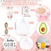 Dansib 48 Sets Winter Baby Shower Hand Cream Gift Party Favors for Guests Gift Bulk Mini Travel Size Hand Lotion Set for Guests(Baby Girl) view 2