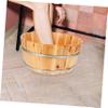 Toddmomy Foot Wash Japanese Bath Bucket Spa Treatment Bucket Washing Portable Water Foot Soak Bath Tub Foot Bath Barrel Foot Bath with Heat Solid Soaking Tub Child Pedicure Wooden view 4