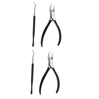 FOMIYES 2sets Manicure Set Nail Clippers Toenails Fingernails Steel Clipper Cutting Tool