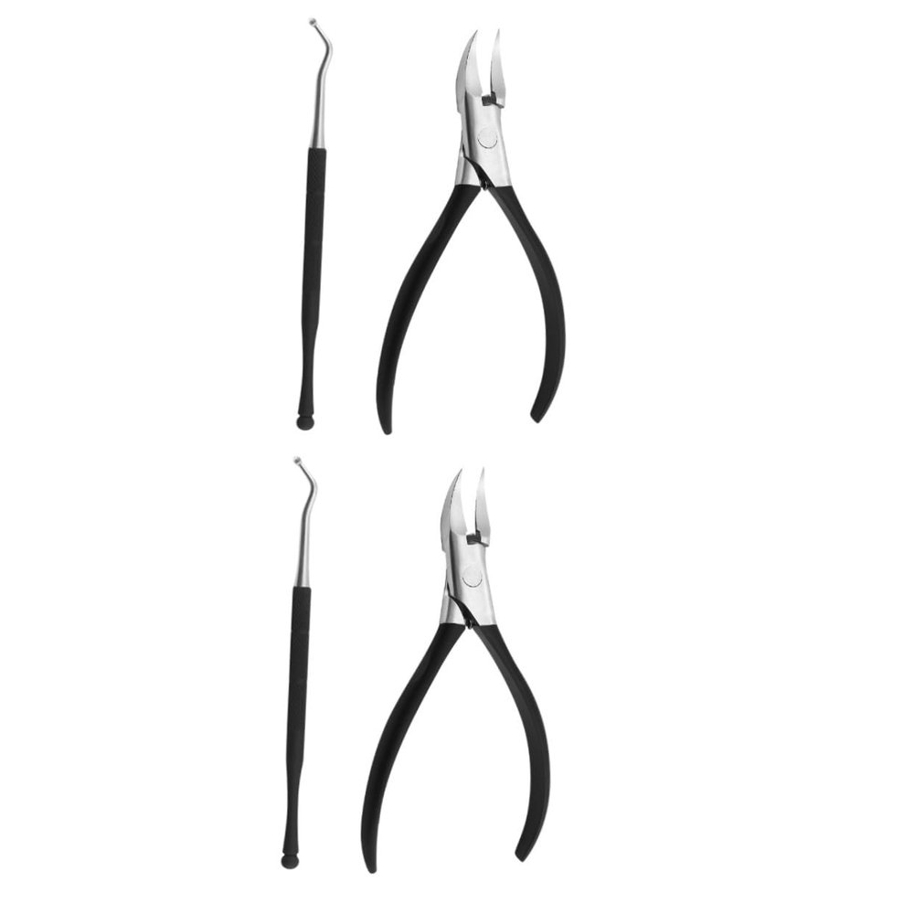 FOMIYES 2sets Manicure Set Nail Clippers Toenails Fingernails Steel Clipper Cutting Tool
