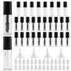 28 Pcs Empty Mascara Tubes with Eyelash Wand, Rubber Inserts and Funnels Empty Small Sample Size Mascara Container for Castor Oil Eyelash Growth Oil(As Shown) view 1