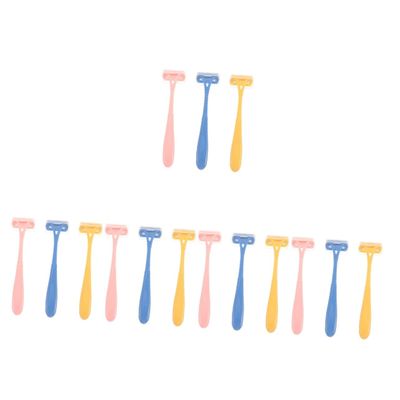 FRCOLOR 15pcs Manual Body Hair Shaver for Women Portable Hair Removal Tool for Smooth Shaving Lightweight Design