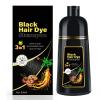 Black Hair Dye Shampoo 3 in 1 for Gray Coverag Color Shampoo for Women/Men Instant Herbal Semi Permanent champu para canas view 1
