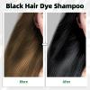 Black Hair Dye Shampoo 3 in 1 for Gray Coverag Color Shampoo for Women/Men Instant Herbal Semi Permanent champu para canas view 2