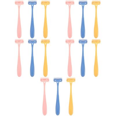 FRCOLOR 15pcs Hair Trimmer Women Body Shaver Depilator for Legs Arms Manual Hair Remover for Women Girls