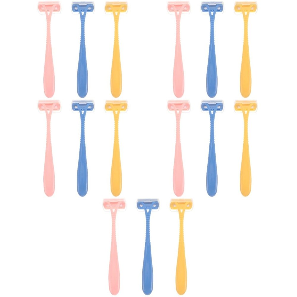 FRCOLOR 15pcs Hair Trimmer Women Body Shaver Depilator for Legs Arms Manual Hair Remover for Women Girls
