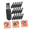 FRCOLOR 500pcs Mini Razor Cleaning Brush Shaver Cleaner Ergonomic Non-slip Handle for Easy Use for Grooming Tools Nose Hair Trimmers and Hard Reach Spaces view 3