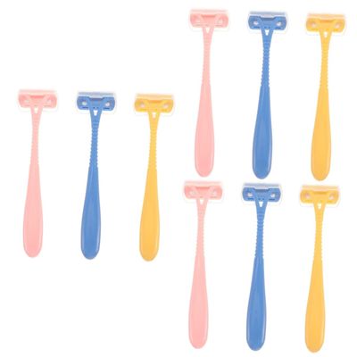 FRCOLOR 9pcs Body Hair Trimmers for Women Portable Manual Depilator Shaver Skin-safe Arm Hair Razor for Gentle Refreshing Shaving Anytime Anywhere