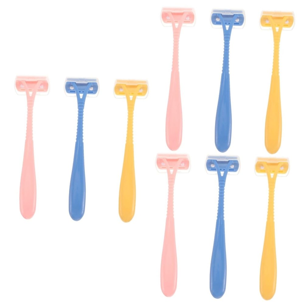 FRCOLOR 9pcs Body Hair Trimmers for Women Portable Manual Depilator Shaver Skin-safe Arm Hair Razor for Gentle Refreshing Shaving Anytime Anywhere