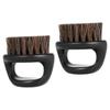 FOMIYES 2pcs Men's Hair Brush Barber Tool Beard Brush Portable Shaving Comb Gentle Bristles for Mustache view 1