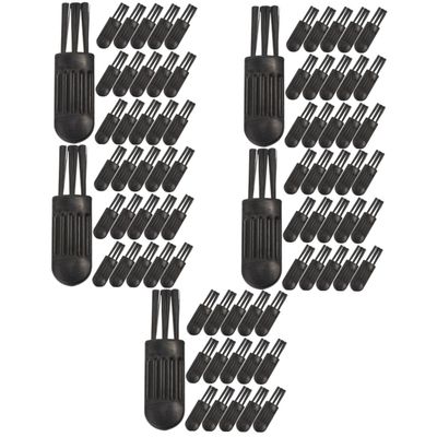 FOMIYES 500pcs Electric Cleaning Brush Nonslip Handle for Shaver Trimmer Compact Design for Household Use Grooming Accessory for Men Women