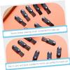 FOMIYES 200pcs Nose Hair Trimmer Brush Cleaning Tool Shaver Cleaning Brush for Beard and Hair Removal Portable Compact Skin-Friendly Design for Easy Daily Use view 3