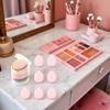 7Pcs Pink Finger Puff, Mini Makeup Sponge Puff Strap Soft Body Cosmetic Foundation Pressed Pad Concealer Eye Wet Dry Makeup Tool Makeup Blenders and Sponges Cosmetic Beauty Makeup Tools view 4