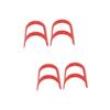 FOMIYES 4pcs Beard Styling Tool Set Portable Plastic Ruler for Accurate Outlining and Beard Shaping for Travel and Grooming and Compact Design view 1