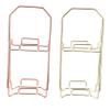 FRCOLOR 6pcs Two-layer Sponge Powder Puff Holder Stylish Makeup Egg Rack for Easy Storage and Elegant Design Gold and Rose Gold Finishes view 1