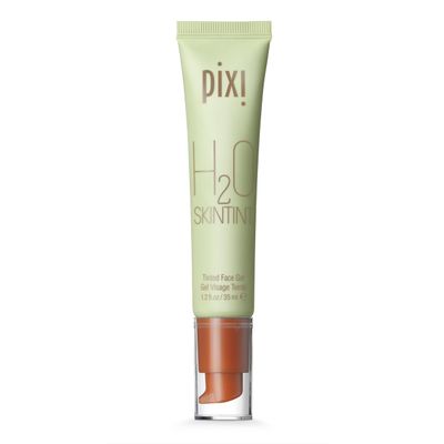 Pixi H2O SkinTint | Tinted Gel Moisturizer | Lightweight, Hydrating & Water-Resistant | Evens Tone & Reduces Redness | Mahogany | 1.2 fl oz/35 ml
