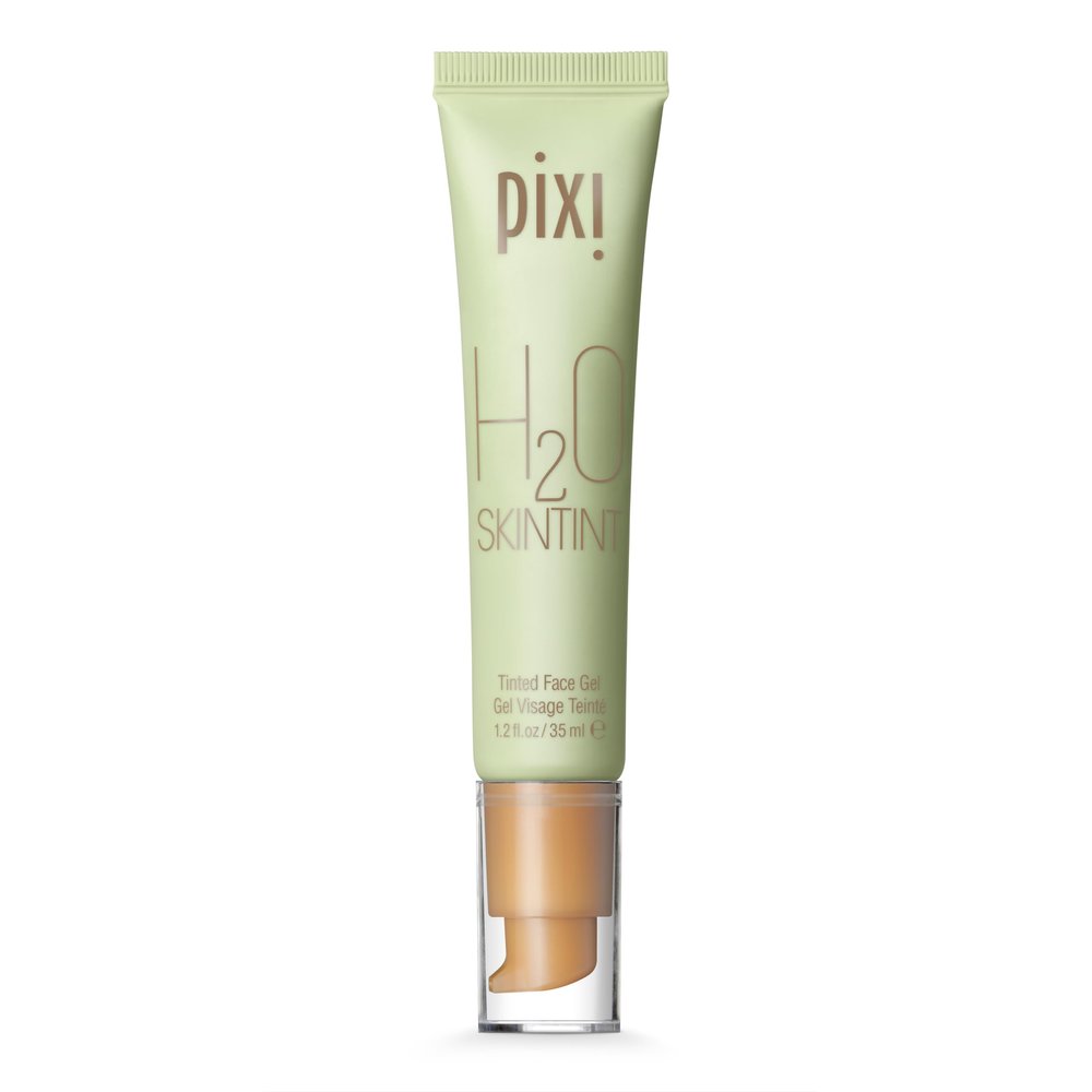 Pixi H2O SkinTint | Tinted Gel Moisturizer | Lightweight, Hydrating & Water-Resistant | Evens Tone & Reduces Redness | Tan | 1.2 fl oz/35 ml