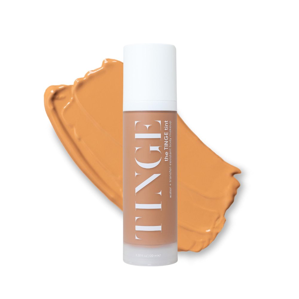 Tinge Body Makeup, Tan Warm, Water & Transfer Resistant, 3.38 Fl Oz
