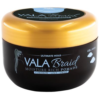 Beauty Town VALA Braid Ultimate Braider & Loctician Pomade Styling Gel  Extreme Hold, High Shine & Control for ALL HAIR TYPES (500ml 16.9 fl oz - Ciel)