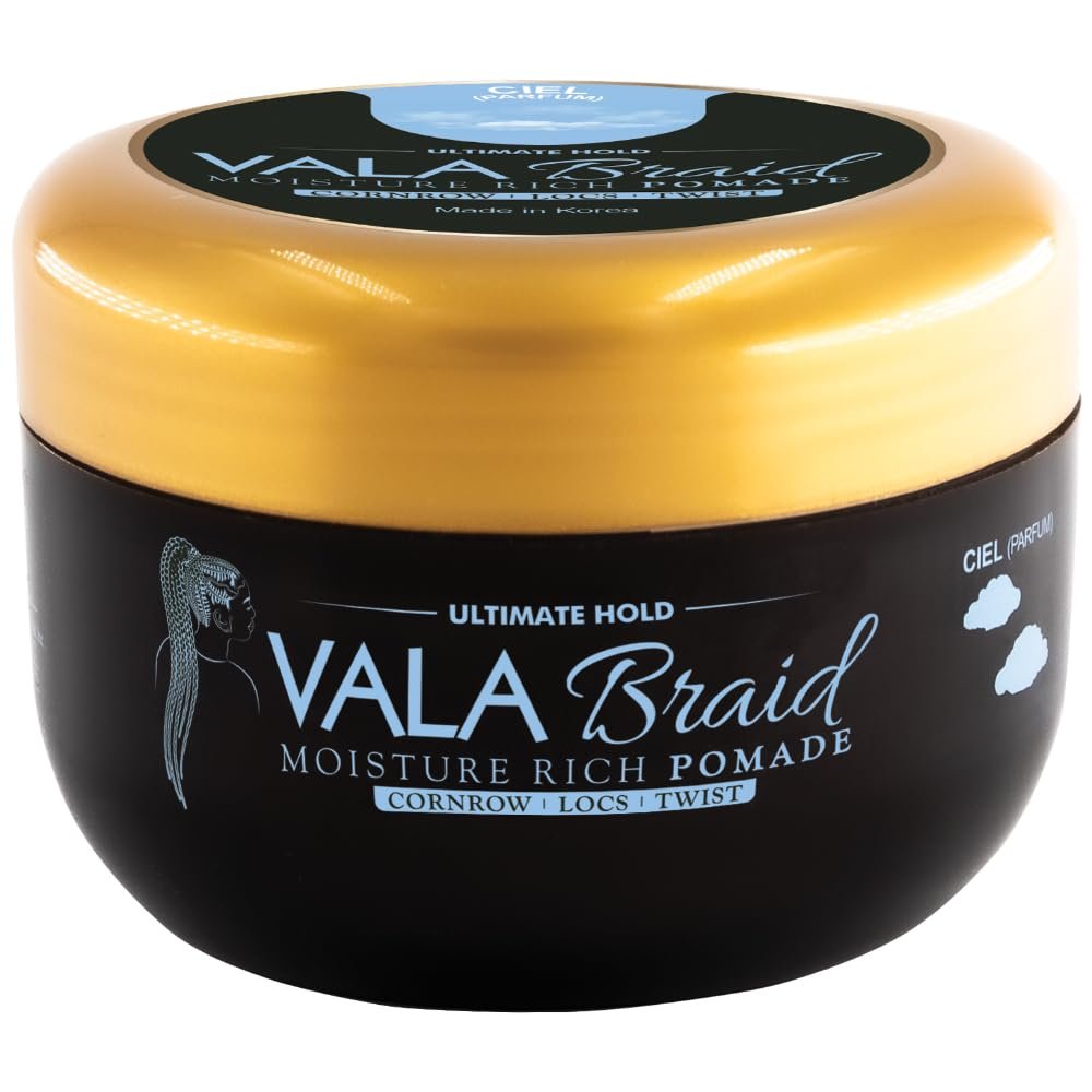 Beauty Town VALA Braid Ultimate Braider & Loctician Pomade Styling Gel  Extreme Hold, High Shine & Control for ALL HAIR TYPES (500ml 16.9 fl oz - Ciel)