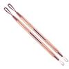 2 Professional Stainless Steel Blackhead Remover Blemish Extractor Tool  Acne Skin Nose Face Tzone Whitehead Zit Pimple Popper Comedone Pustule Removal Double Ended 2 in 1 Nonslip view 1