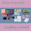 Deluxe makeup gift set- Vitamin infused facial serum-71 eyeshadow colors-6 matte lipstick- mink eye lashes-Brow pencil- Makeup brushes and sponges-Complete Set (Rainbow 35 color palette) view 2