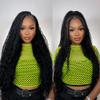 AIVICO Super Wave Bulk Human Hair 100% Unprocessed Brazilian Virgin Human Hair Extensions Bundles for Braiding Hair Wet and Wave Micro Human Hair(1Pack-4PCS, 18inch Natural Black) view 2