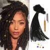 0.4cm & 0.6cm Width, 4-14 Inches10, 30, 60, 100 Strands Options 100% Real Human Hair Dreadlock Extensions for Men/Women/Kids, Handmade Permanent Loc Extension Bundles (0.4cm, 12inches, 30Strands) view 1