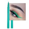 Dragonranee Liquid Matte Eyeliner, Rainbow ColorfulNeon Eyeliner Pencil Pigmented Waterproof Smudgeproof Long Lasting Gel Eye Liner Pen Christmas Halloween Makeup Gift Kit for Women (Green#4) view 1