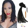 0.4cm & 0.6cm Width, 4-14 Inches10, 30, 60, 100 Strands Options 100% Real Human Hair Dreadlock Extensions for Men/Women/Kids, Handmade Permanent Loc Extension Bundles (0.4cm, 10inches, 60Strands) view 1