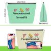 2PCS Teacher Paraprofessional Gifts Makeup Bag Paraprofessional Appreciation Gift for Paraeducator Teaching Assistant 2 Pack Cosmetic Pouch Travel Teachers Day Birthday Present Para Cosmetic Bag view 4