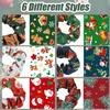 12PCS Christmas Hair Scrunchies, 4.3 Inch Santa Claus Xmas Tree Gingerbread Man Reindeer Patterns Elastic Hair Ties Christmas Ponytail Holders Hair Accessories for Women Girls (6 Styles) view 3