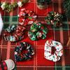 12PCS Christmas Hair Scrunchies, 4.3 Inch Santa Claus Xmas Tree Gingerbread Man Reindeer Patterns Elastic Hair Ties Christmas Ponytail Holders Hair Accessories for Women Girls (6 Styles) view 4