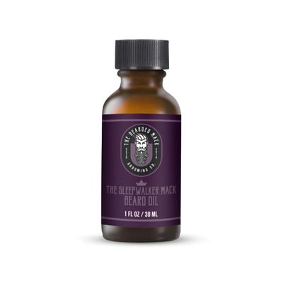 The Bearded Mack Grooming Co Beard Oil - Sleepwalker Mack - Lavender & Vanilla - Softens Beard, Removes Beard Itch & Promotes Healthy Beard Growth, 1 oz