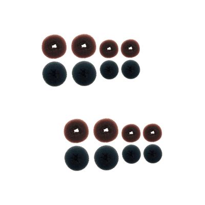 Beaupretty 16pcs Donut Hair Bun Maker Kit Chignon Shaper for Women Girls for Effortless Hairstyles for Weddings Parties and Daily Wear
