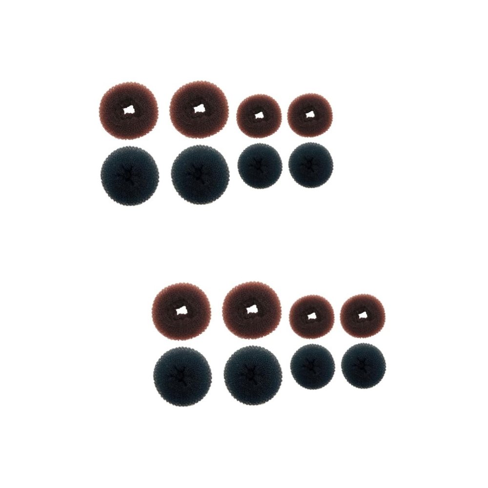 Beaupretty 16pcs Donut Hair Bun Maker Kit Chignon Shaper for Women Girls for Effortless Hairstyles for Weddings Parties and Daily Wear