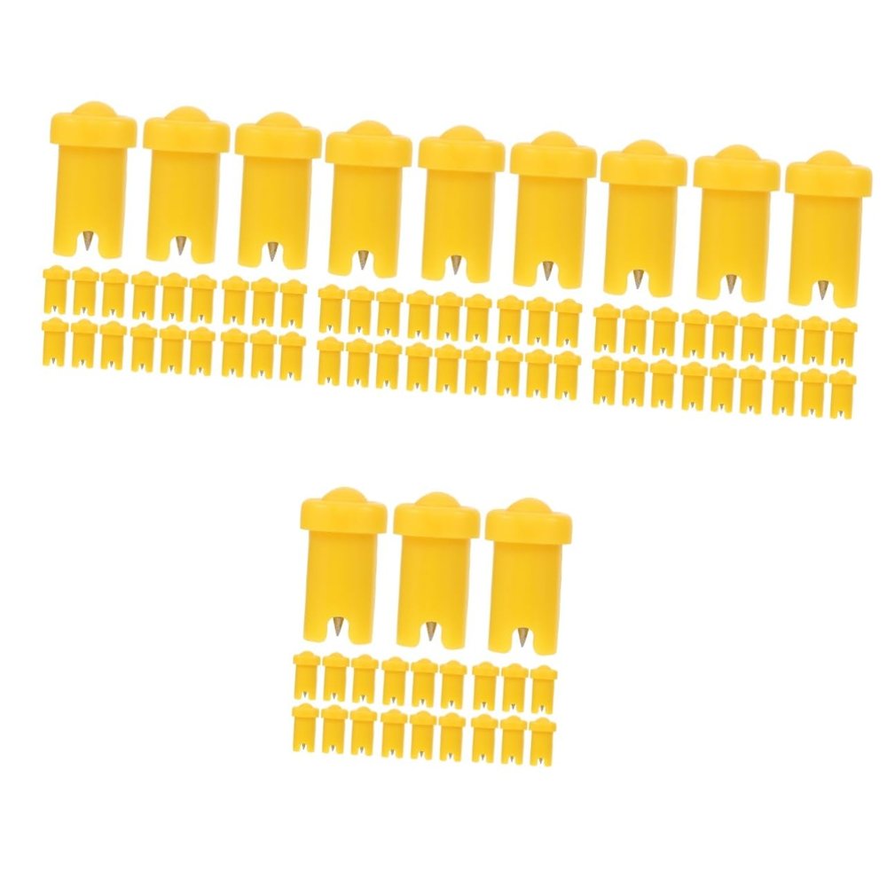 Beavorty 400pcs Eyelash Glue Bottle Needles Blocking for Precision Application for Eyelash Salons and Home Use