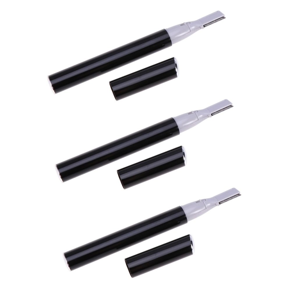 Beavorty 3pcs Facial Razor for Women Trimmer Eyebrow Shaver Electric Lightweight Easy to Use