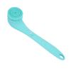 Electric Shower Brush Set with 3 Heads, Long Handle Body Cleansing Scrubber for Labor Saving, Dead Skin Removal, and Relaxation at Home (Blue view 1