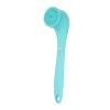 Electric Shower Brush Set with 3 Heads, Long Handle Body Cleansing Scrubber for Labor Saving, Dead Skin Removal, and Relaxation at Home (Blue view 3