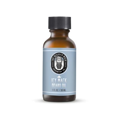 Bearded Mack Premium Beard Oil - The Icy Mack - Peppermint, Eucalyptus & Tea Tree - Softens, Removes Itch & Promotes Healthy Growth - Handcrafted in the USA, 1 oz
