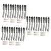Beavorty 3sets Foldable Eyebrow Stainless Steel Trimmer with Replaceable Blades for Precise Eyebrow Shaping Portable Makeup Tool for Travel Black view 1
